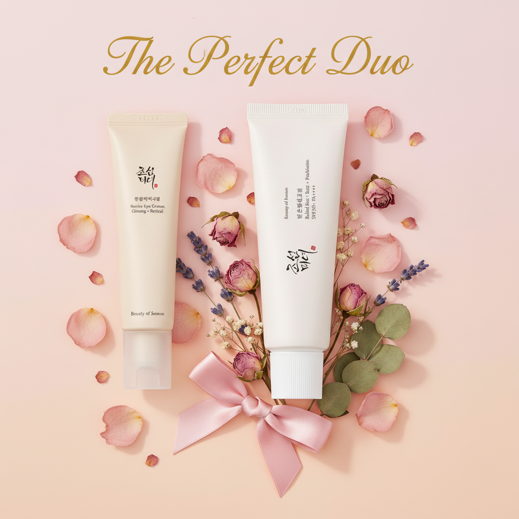 Eye Cream + Relief Sun - duo pastel