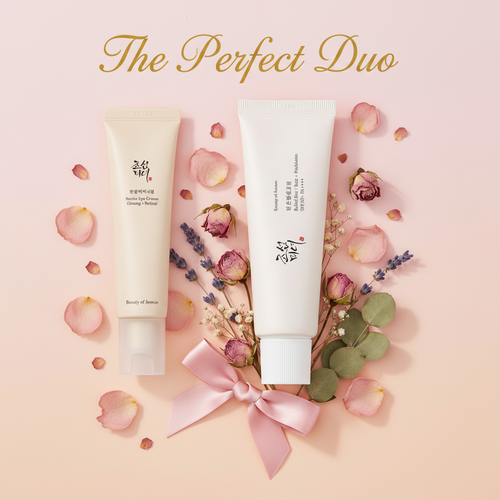 Eye Cream + Relief Sun - duo pastel
